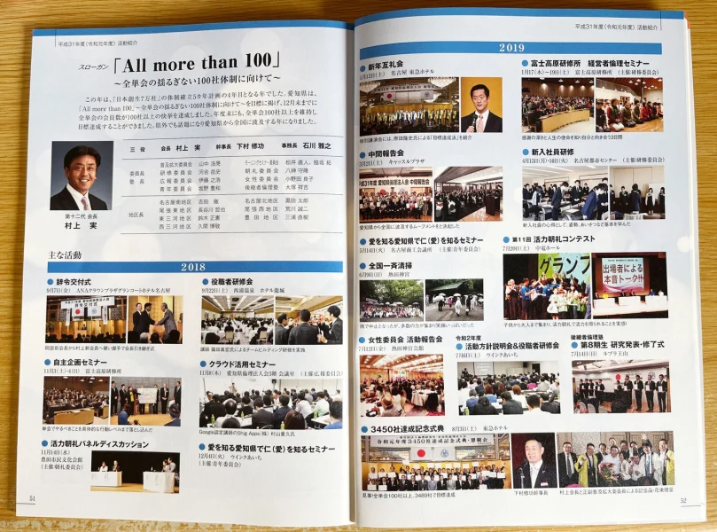 設立40周年記念誌の中身